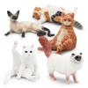 Kids Doll Toy Cat Figures Desktop Decor Cat Ornament Exquisite Cat Model