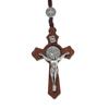 Ювелирная цепочка Молитва Католические деревянные бусины Ожерелье Ожерелье-розарий Ожерелье с крестом Подвеска-крест