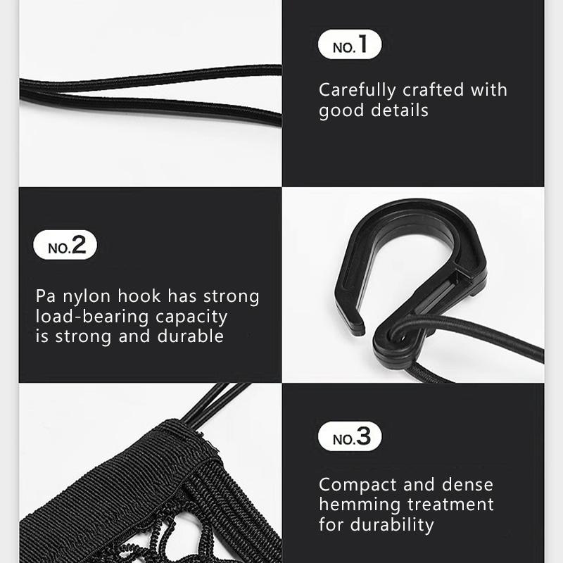 SEAMETAL Мотоциклетная сетка для хранения Высокоэластичная двухслойная с крючками Багажная Мотоциклетная сумка для хранения шлема в кофр