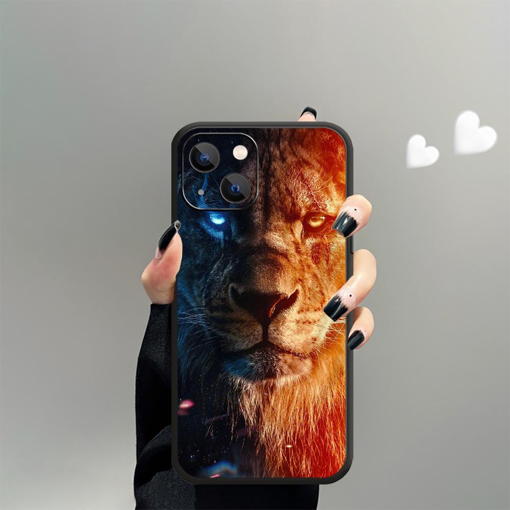 Чехол для телефона с классным узором «Король Лев» для iPhone Xiaomi Mi Samsung Galaxy Redmi Note AS 11 12 13 14 15 22 23 24 5G Pro Plus Max Fe Ultra