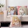 M-Mashiro Shiina Pillow Covers Cartoon Sofa Decorative Home Double-sided Printing Short Plush Cute Cushion Cover