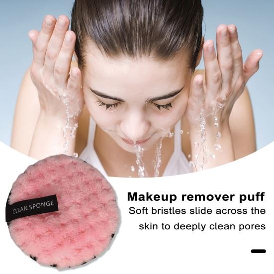 Слойка для снятия макияжа, круглая двусторонняя подушечка для снятия макияжа, моющиеся многоразовые салфетки для лица, глаз, моющиеся салфетки для лица, салфетка для снятия макияжа