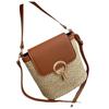 2025 Summer New Crossbody Straw Bag Hand-to-hand Women's Bag Hollow Woven Vacation Bag Shoulder Bucket Bag