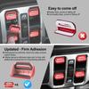 4PCS Upgraded Window Switch Button Cover Compatible with Jeep Wrangler JL JLU 2018-2025 and Gladiator JT     2024 2025 Wrangler 4xe Interior