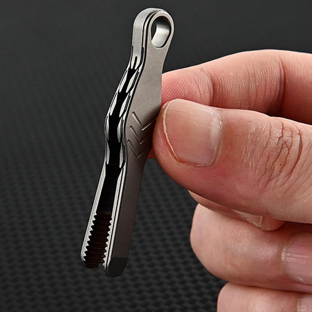 Пинцет из титанового сплава для бровей, брелок, многофункциональный, маленький, для выживания