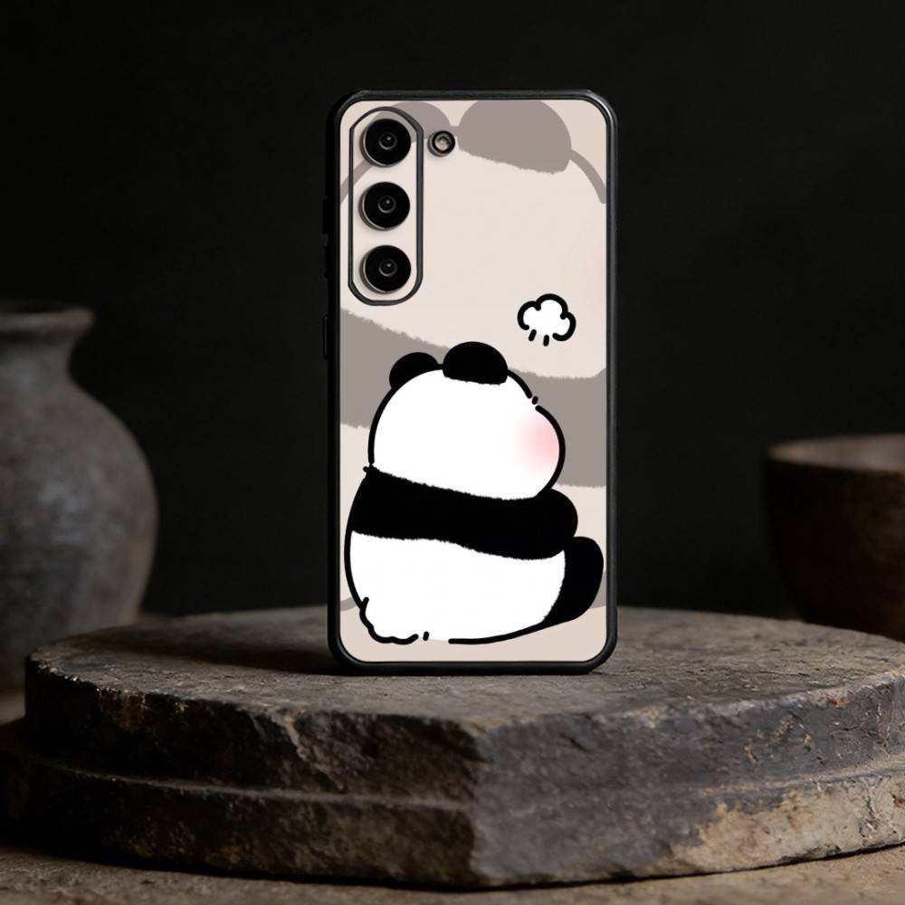 Funny P-Pandas Phone Case For Samsung Galaxy A91,80,73,72 ,71,53,52,32 ,31,22,21s,20,Soft Black Case