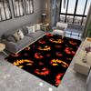 Halloween Night Pumpkin Floor Mat, Non-Slip Door Rug for Living Room Carpet Festive Home Decor for Xmas, Halloween rug