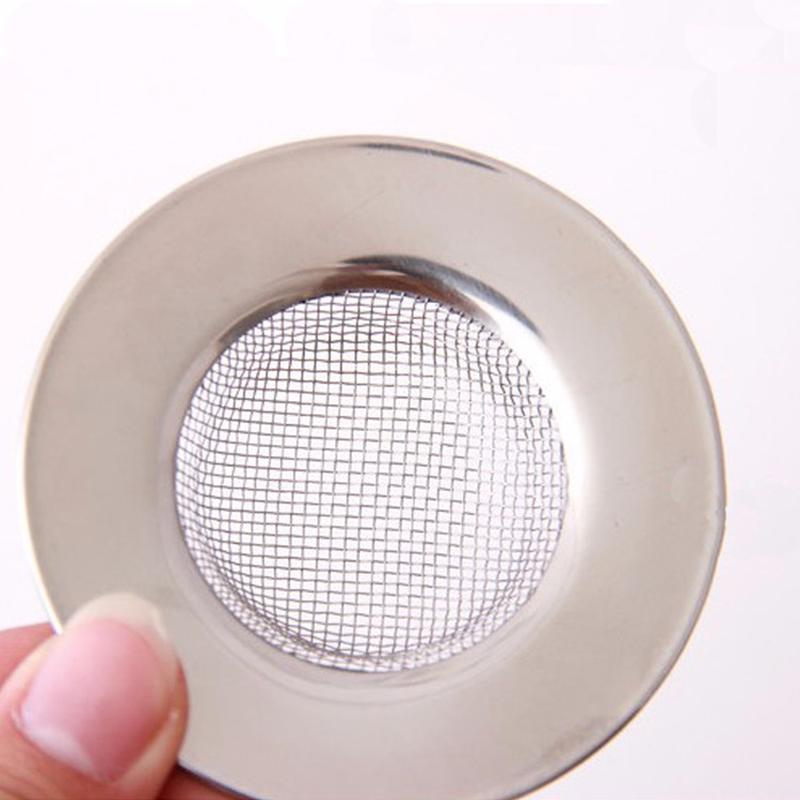 2pcs Stainless Steel Hair Catcher Stopper Bathtub Shower Drain Hole Filter Trap Metal Wire Sink Strainer