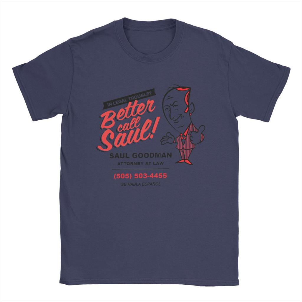 Better Call Saul Goodman Breaking Bad T Shirt Men Pure Cotton Vintage T-Shirt Round Neck Tee Shirt Short Sleeve Tops Gift Idea