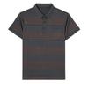 Middle Aged Men Short Sleeve Striped Polo Shirt Summer Casual Top