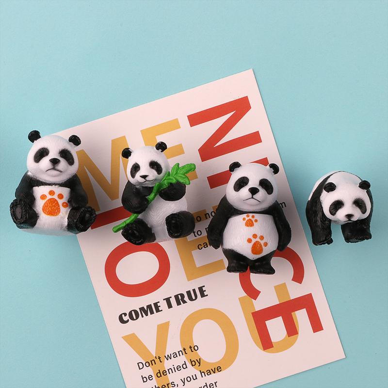 Милый размер панда наклейка на холодильник магниты на холодильник Магнитная наклейка мультфильм гигантская панда моделирование рука DIY пейзаж кукла