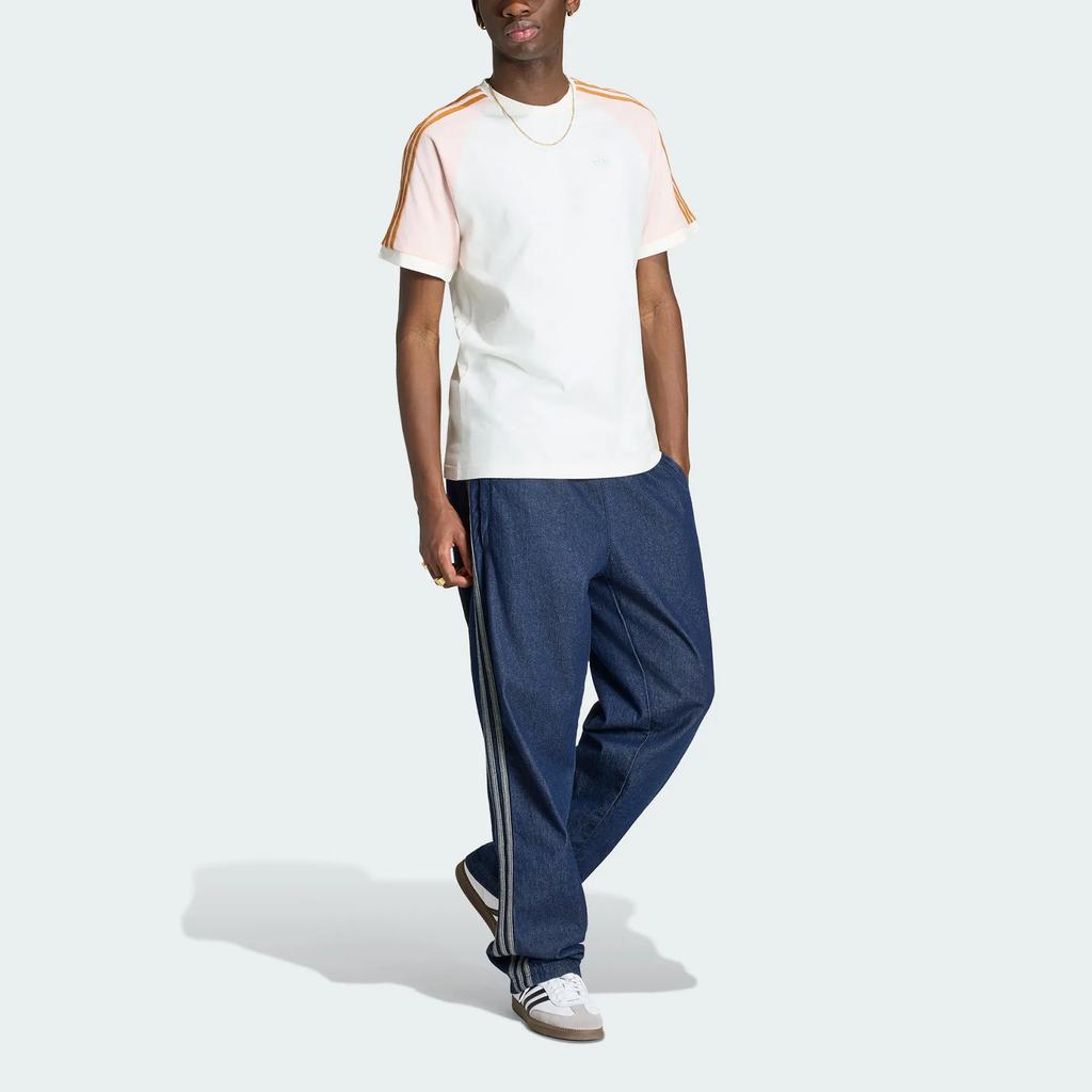 adidas Мужская футболка свитшот Originals Washed Cali Color Block с круглым вырезом Топы KX1259