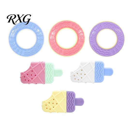 Dog Cooling Chew Toys Toy, Popsicle Ice Freezer Donut Shape Toy Teeth Cleaning Reusable Freeze for Summer Heat Relief Dogs