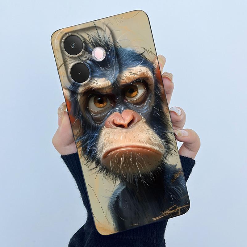 Чехол для телефона Oppo A5 Pro 5G Милый чехол-задняя крышка с пандой для Oppo A 5 Pro 2025 Полная защита Мягкий жидкий силикон Противоударный корпус