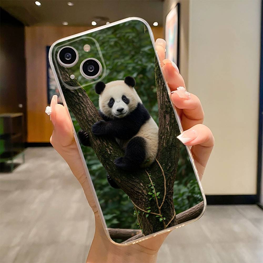 Fubao panda Phone Case For iPhone 17 16e 16 15 14 13 12 11mini Pro Max X XR XSMAX 8 7 Air Plus Soft Cover