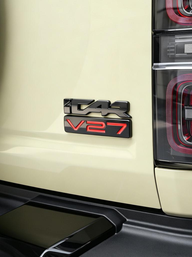 Для Chery iCaur iCAR V27 Черный 3D Буквенная Наклейка-Эмблема Черный Воин Стиль Внешний Апгрейд Мод Авто Аксессуары