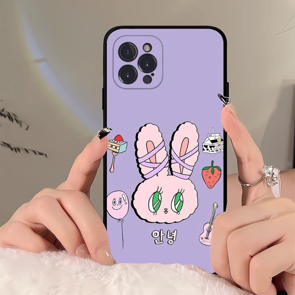 Чехол для телефона E-Esther B-Bunny для iPhone 16 15 14 11 12 13 Mini Pro XS Max Чехол 6 7 8 Plus X Funda Shell