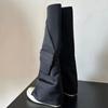 Мода Мода Бедро Выше Колена Высокие Сапоги Женщины Холст Стрейч Роскошный Эластичный Повседневный Черный Дизайнер Весна Осень Носки Обувь