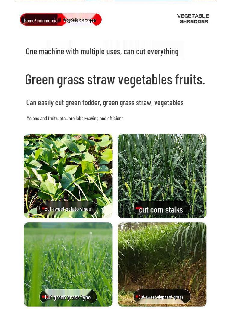 Многофункциональный электрический измельчитель и мясорубка для овощей для птицеводства и аквакультуры