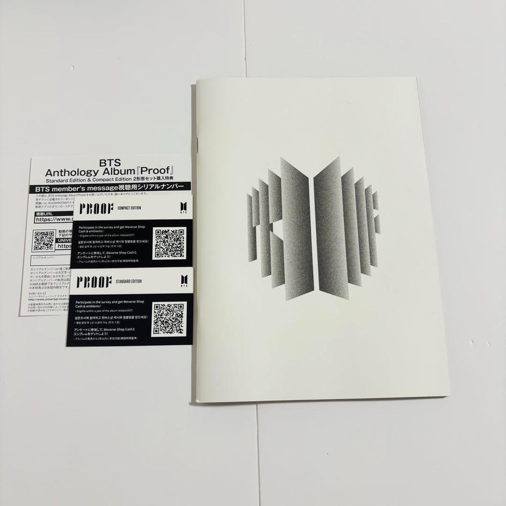 [Б/У] Альбом BTS PROOF (с открыткой-наклейкой для торговой карты)