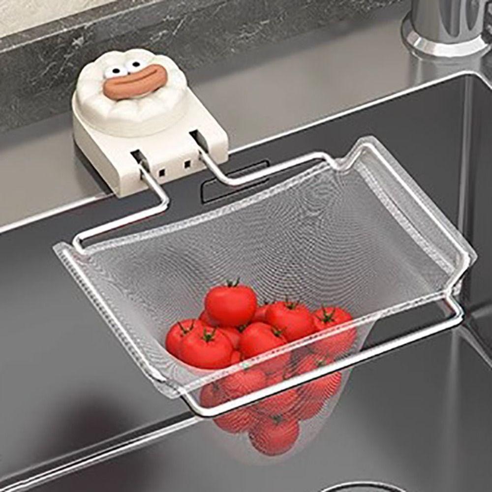 С одноразовой сеткой-фильтром Корзина-дуршлаг для раковины Сильная несущая способность Подставка для слива мусора Остатки еды