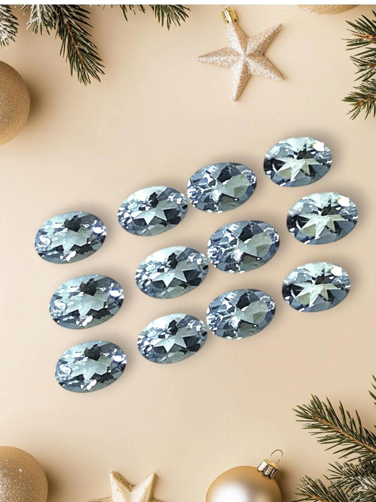 A+ Quality Natural Aquamarine Oval Cut Gemstone Lot, Calibrated Size Aquamarine Gemstone Lot, All Size Aquamarine Faceted Gemstone For Jewelry Making.