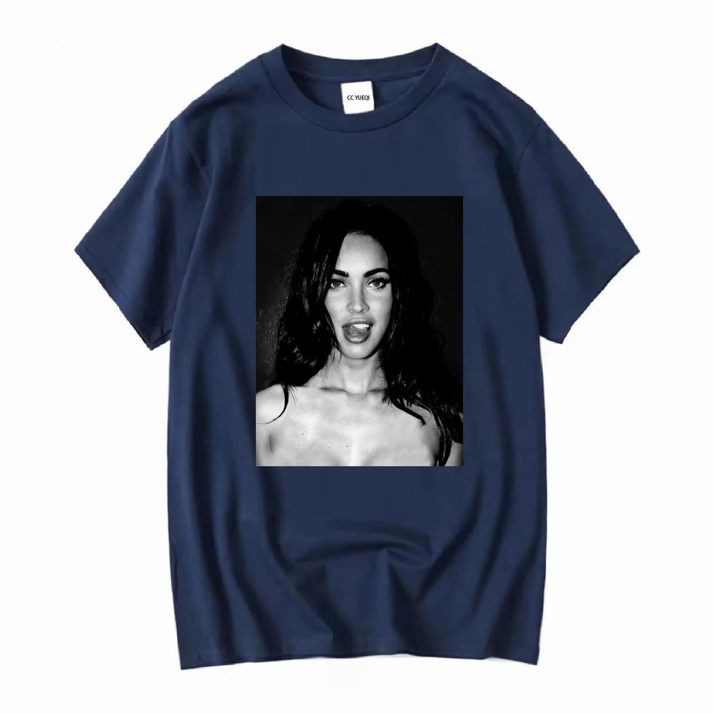 Унисекс футболка Меган Фокс Футболка Винтаж 90-х Jennifer S Body Короткий рукав Винтажная стирка Повседневная Мягкий топ для повседневной носки