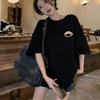 American Retro Black Short-sleeved T-shirt Women's Loose 2025 New Popular Loose and Thin Half-sleeved Foreign Style Top Tide