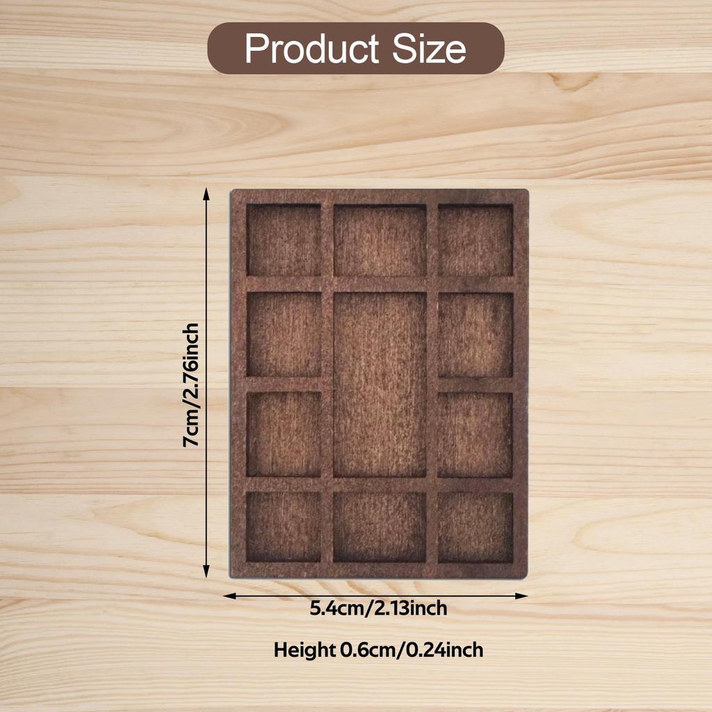 Миниатюрная полка для мелочей Организация Маленький деревянный поднос для демонстрации ювелирных изделий Держатель для ювелирных изделий для дома, офиса, кукольного домика, кухни, рукоделия