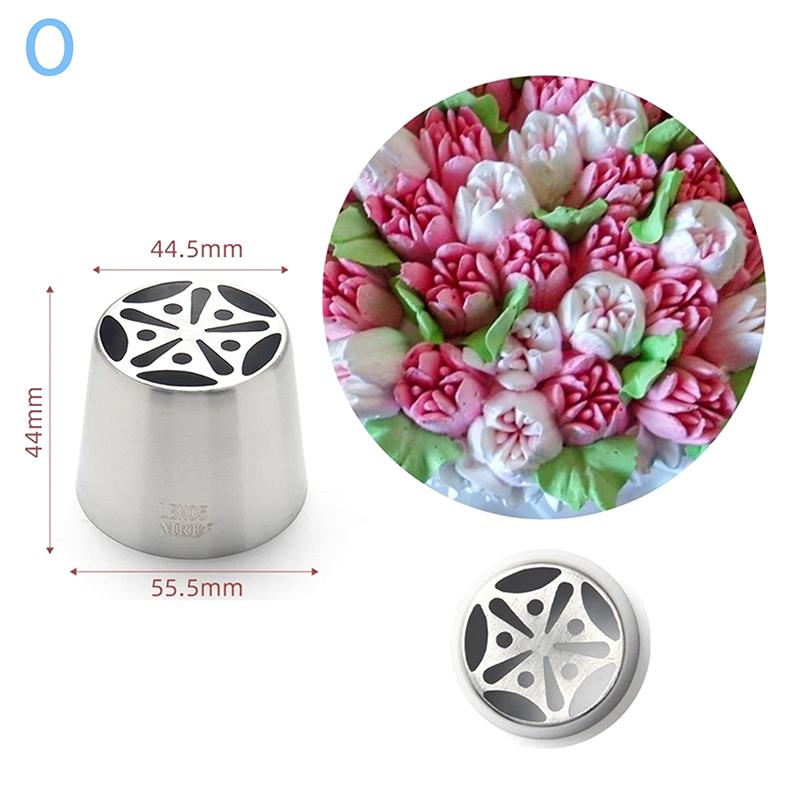 1 шт., насадки для глазури в виде тюльпана из нержавеющей стали, насадки для украшения кондитерских изделий, декоратор для кексов и тортов, роза