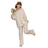 Gdnelhuonox Long Sleeve Pajama Court Student Suitable for Going Out Women's Set, Spring/Autumn, Cotton, Style, Cute, Style, Loungewear,