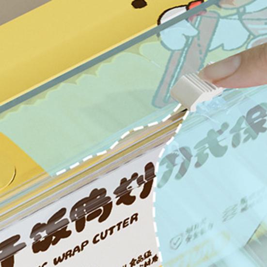 Диспенсер для пищевой пленки Saran Wrap со встроенным резаком, магнитное крепление на холодильник, кухонный резак для пищевой пленки, легкая резка без разрывов, органайзер для пищевой пленки