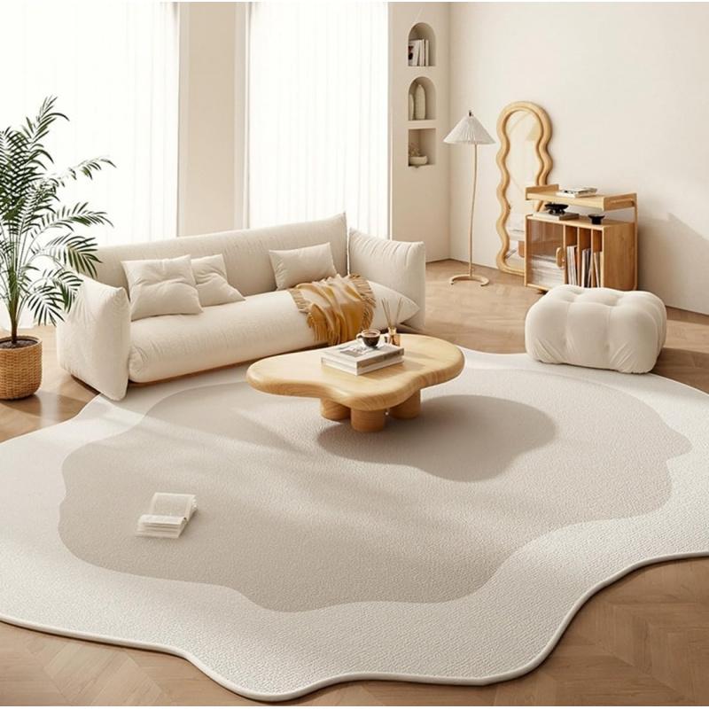 Minimalist Irregular Living Room Carpet Non Slip Easy Clean Floor Mat For Bedroom Dining Room Office Modern Home Decor