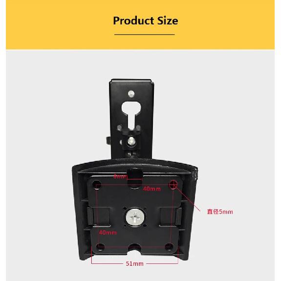 2/4PCS Speaker Stand Bracket Universal Stainless Steel Mount Hanger For Speaker Wall Mount Bracket UB-20II 535 525 550 Black