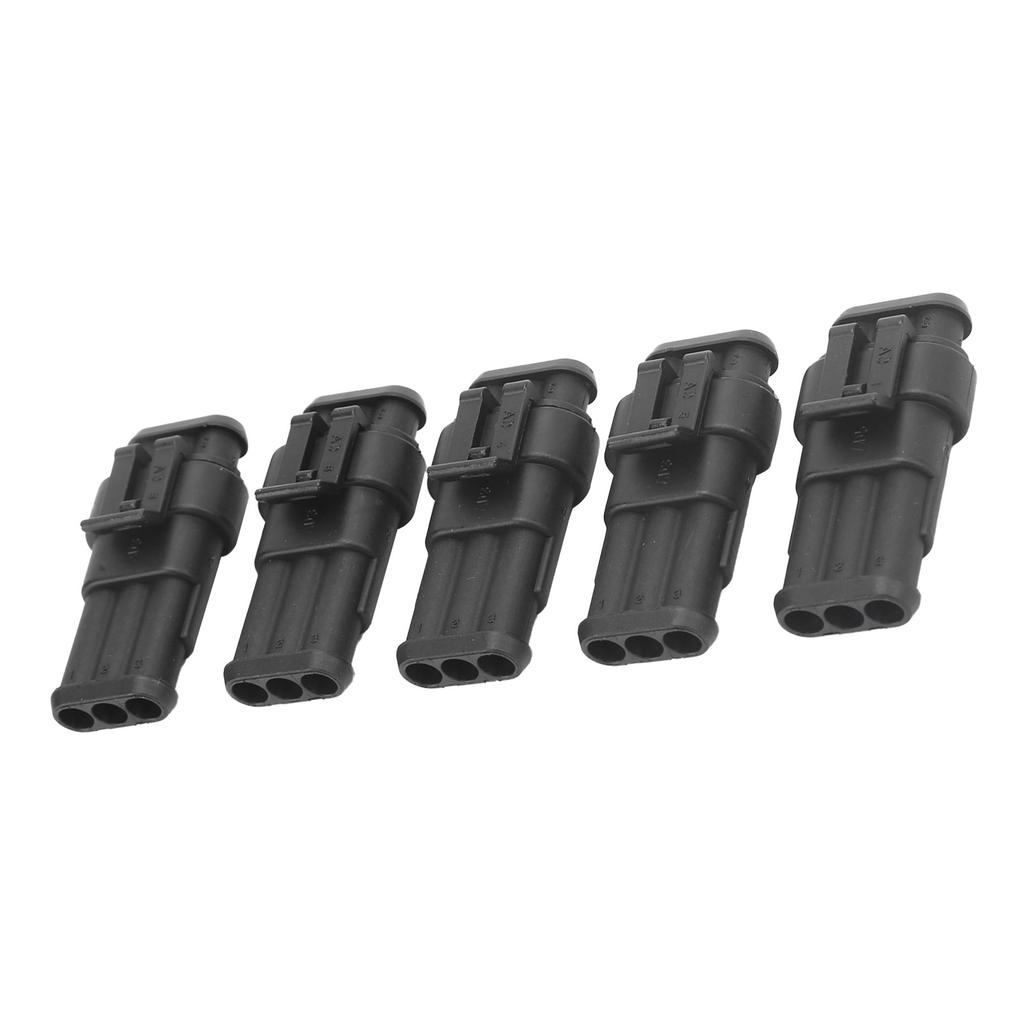 5pcs 3Pin Electrical Wire Connector Super Seal Waterproof for Car Truck MotorcycleShip