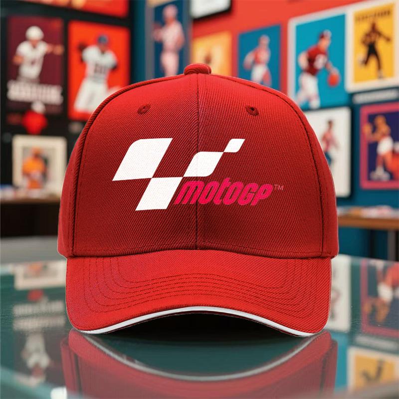 1 шт. 2025 ЛетоОсень Новая Унисекс Легкая Бейсболка с Принтом MotoGP Наружная Дышащая Черная Кепка-Козырек для Вечеринок