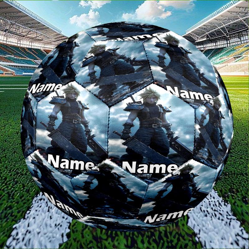 Custom Name Personalized Final Fantasy Print Size 5 Soccer Ball Training & Match Football, for Team, Kicking, Gift for Football
