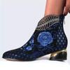 Women Boots Handmade Embroidery Shoes for Women 2025 New Luxury Elegant Women Boots High Heel Ankle Boots Party Zapatos