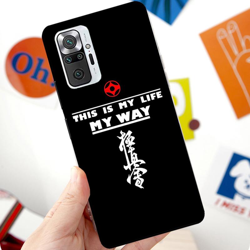 Kyokushin Karate Symbol Case For Xiaomi Redmi Note 12 Pro 11 8 9 10 Pro 9S 10S 11S 12S Redmi 12C 10C 9C 10A Cover