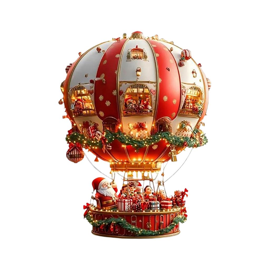 2D Christmas Hot With Santa And Gifts, Christmas Hot With Light Catcher Decorate Interior Window Christmas Theme Stained