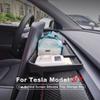 For Tesla Model 3 Model Y 2017-2019 2020 2024 2024 2024 ETC Storage Box Car Behind Screen Silicone Tray Tissue Box Accessories