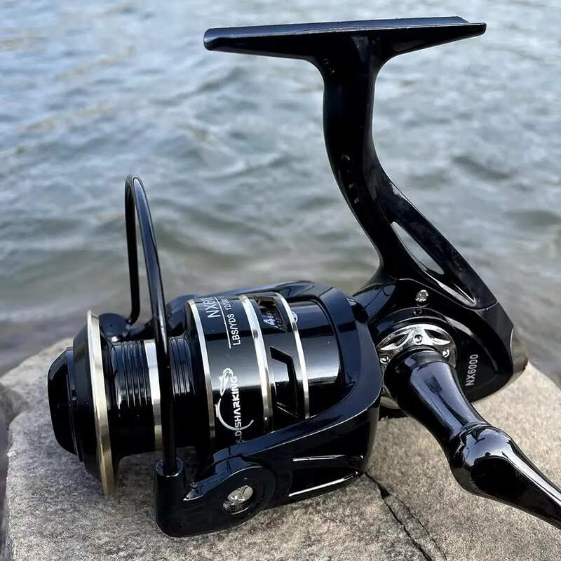 New High Quality Metal Spinning Fishing Reel Spool Seawater 5.2:1/4.7:1 High Speed Gapless Fishing Reel Waterproof Suitable for 1000-7000 Series