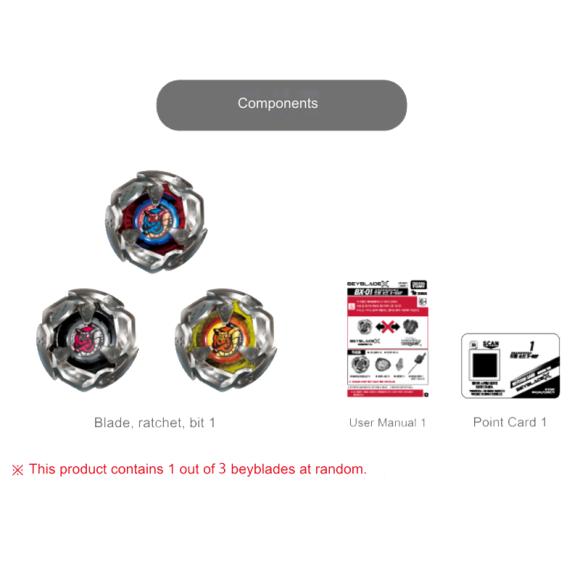 BeyBlade X Случайный усилитель Выбор хвоста гадюки (ВХ-16)