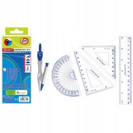 Geometry Set for School with Compass