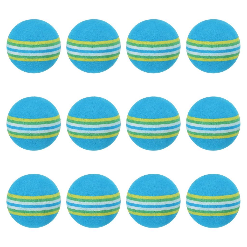 Мячи для гольфа PATIKIL Foam Practice 12 шт. EVA 42 мм, реалистичные, с ограниченным полетом, для практики полета, замаха, для занятий на заднем дворе, в помещении, на открытом воздухе, синие