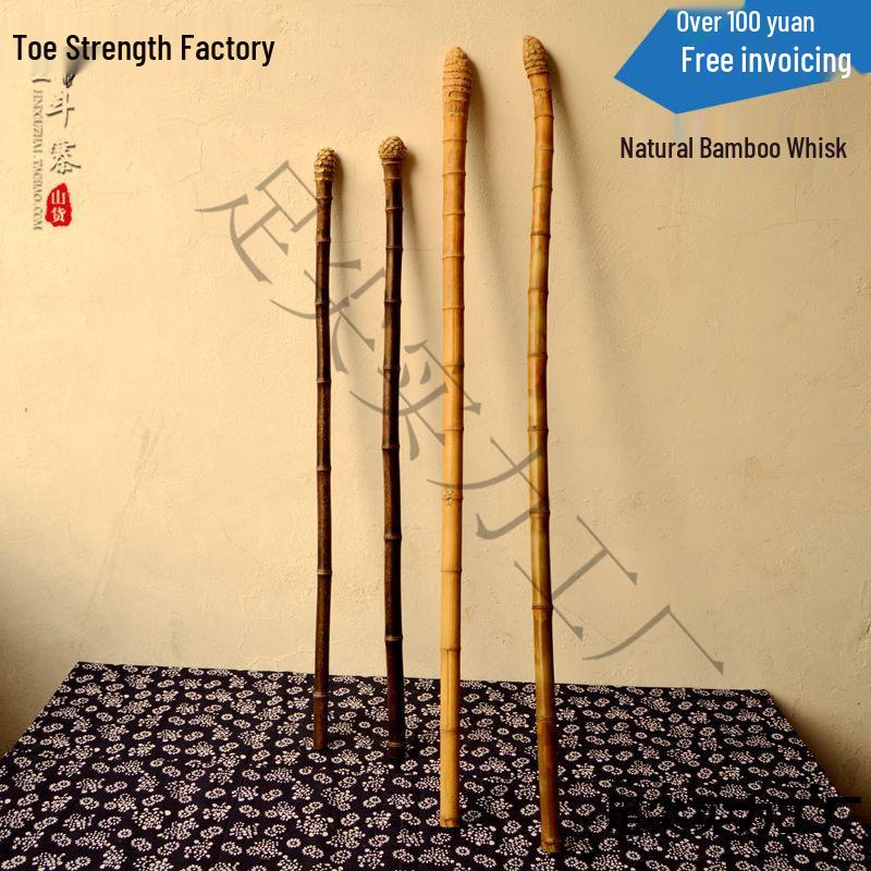Natural Purple Bamboo Walking Cane for Seniors - Outdoor Mountaineering & Leisure