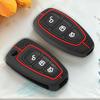 3 Button Car Smart Key Case Cover Bag For Ford C-Max Mondeo Kuga Fiesta Titanium Ford Focus 3 4 ST MK3 MK4 Car Fob Bag