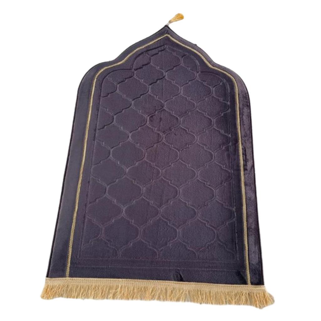 Молитвенный коврик для Рамадана, подарки, портативный, для мужчин, женщин, детей, толстые свадебные принадлежности с кисточками, дорожный молитвенный коврик, исламский молитвенный коврик