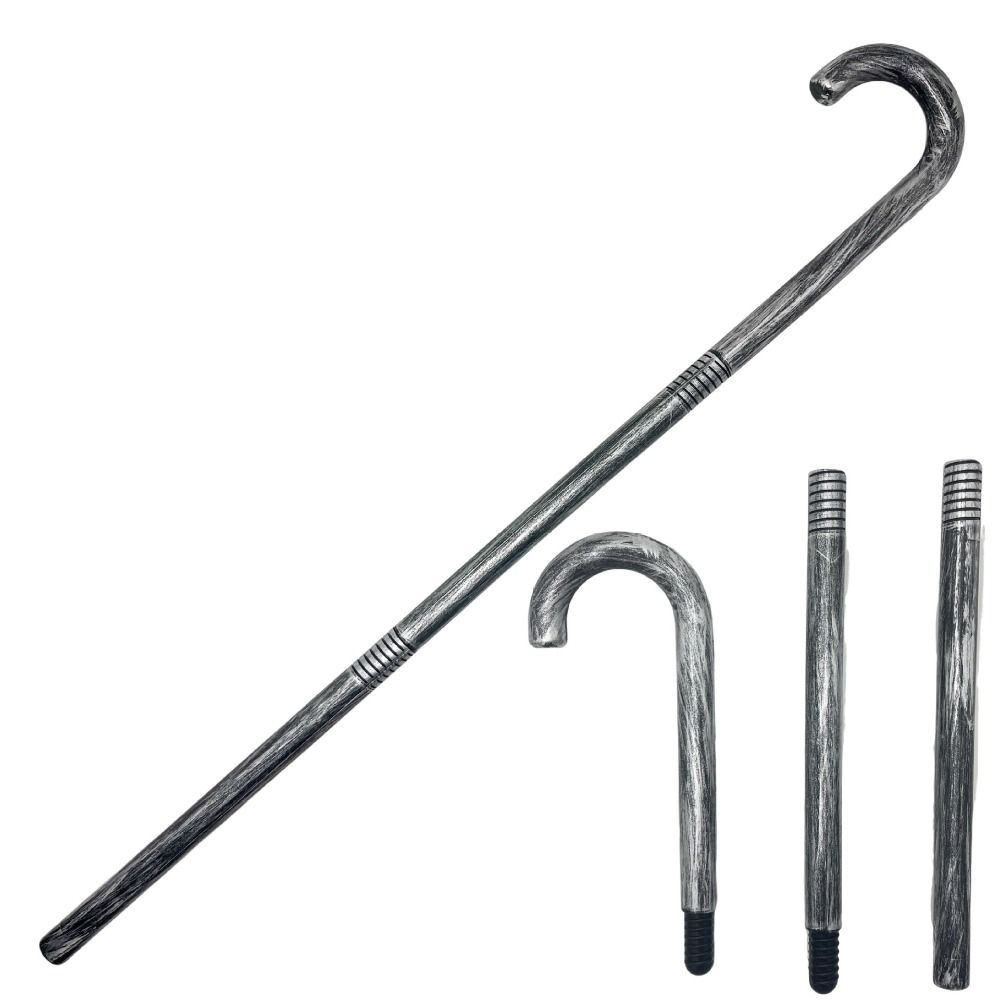 Role Play Halloween Scepter Plastic Cosplay Walking Stick Men Male Kids Costume Cane Masquerade