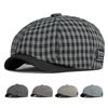 Plaid Pattern Octagonal Hat Spring Summer Thin Breathable Newsboy Caps Painters Hats Breathable Beret Cap